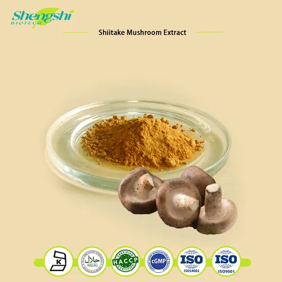 Factory Supply Shiitake Mushroom Extract Powder Lentinula Edodes, OEM ODM Manufacturer 